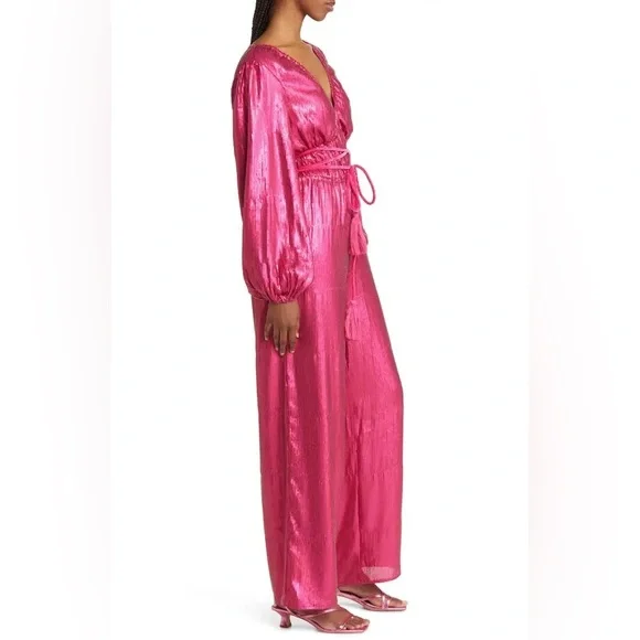 BTFL- LIFE Liza sequin long sleeve Jumpsuit - Picture 3 of 8